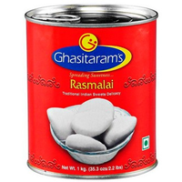 Ghasitaram's Rasmalai - 1 Kg (2.2 Lb)