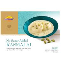 Nanak No Added Sugar Rasmalai 8 Pc - 454 Gm (16 Oz)