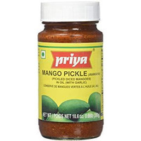 Priya Mango Pickle With Garlic - 300 Gm (10.58 Oz)