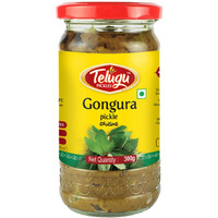 Telugu Gongura Pickle With Garlic- 300 Gm (10 Oz)