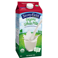 Stonyfield Organic Whole Milk - 64 Fl Oz (0.5 Gal)