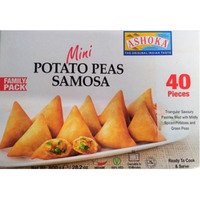 Ashoka Mini Potato Peas Samosa 20 Pc - 500 Gm (17.7 Oz)