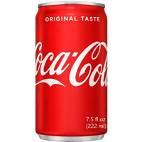 Coca Cola Original Taste Coke Mini Cans Soft Drink - 7.5 Fl Oz (222 Ml)