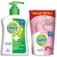 Dettol Original Liquid Handwash With Free Value Refill - 200 Ml (7 Fl Oz)