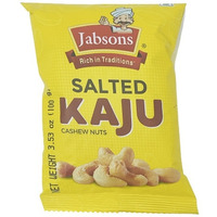 Jabsons Salted Kaju Cashew Nuts - 100 Gm (3.5 Oz)