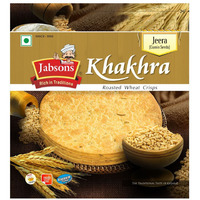 Jabsons Jeera Khakhra Roasted Wheat Crisps Cumin Flavor - 180 Gm (6.35 Oz)
