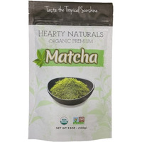 Hearty Naturals Organic Premium Japanese Matcha - 100 Gm (3.5 Oz)