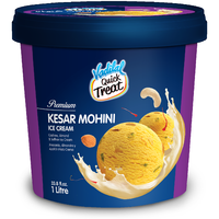 Vadilal Kesar Mohini Ice Cream - 1 L (33.8 Fl Oz)