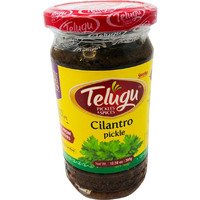 Telugu Cilantro Pickle With Garlic - 300 Gm (10.58 Oz)
