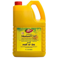 Dabur Kachchi Ghani Indian Mustard Oil - 5L (1.35 Gal)