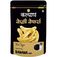 Kalyan Banana Chips Black Pepper - 200 Gm (7 Oz)