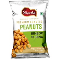 Sikandar Roasted Peanuts Nimboo Pudina - 150 Gm (5.29 Oz)