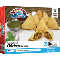 Al Safa Halal Meat Chicken Samosa 10 Pcs. - (10.58 Oz).