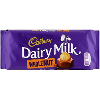 Cadbury Dairy Milk Chocolate Whole Nut - 180 Gm (6.4 Oz)