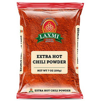 Laxmi Extra Hot Chili Powder - 200 Gm (7 Oz)