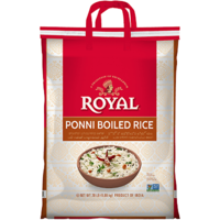 Royal Ponni Boiled Rice - 20 Lb (9.08 Kg)