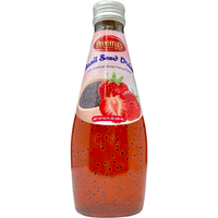 Preema's Basil Seed Strawberry Drink - 290 Ml (9.8 Fl Oz)