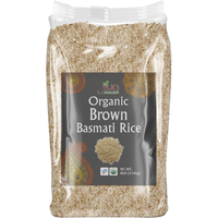 Jiva Organics Organic Brown Basmati Rice - 10 Lb (4.54 Kg)