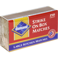 Diamond Strike On Box Matches - 250 Ct