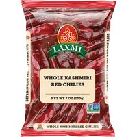 Laxmi Whole Kashmiri Red Chilies - 7 Oz (200 Gm)