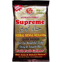 Supreme Herbal Henna Mehandi Dark Brown - 150 Gm (5.2 Oz)