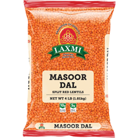 Laxmi Masoor Dal Split Red Lentils - 4 Lb (1.81 Kg)
