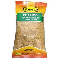Anand Fryums Star Shaped Plain - 400 Gm (14 Oz)