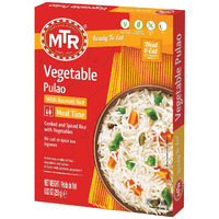 MTR Ready To Eat Vegetable Pulao - 250 Gm (8.8 Oz)