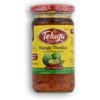 Telugu Mango Thokuu Without Garlic Pickle - 300 Gm (10.58 Oz)