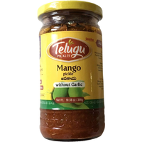 Telugu Mango Without Garlic Pickle - 300 Gm (10 Oz)