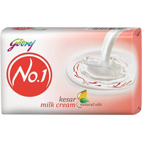 Godrej No 1 Saffron & Milk Cream Soap - 95 Gm (3.32 Oz)