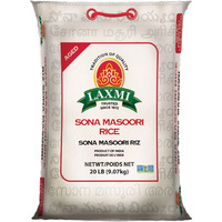 Laxmi Sona Masoori Rice - 20 Lb (9.07 Kg)