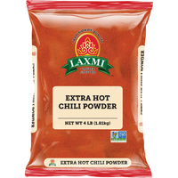 Laxmi Extra Hot Chilli Powder - 4 Lb (1.81 Kg)