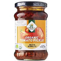 24 Mantra Organic Tomato Pickle With Garlic - 300 Gm (10.58 Oz)