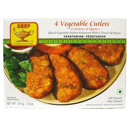 Deep 4 Pc Vegetable Cutlets - 7.5 Oz (212.62 Gm)