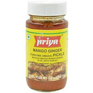 Priya Mango Ginger Pickle With Garlic - 300 Gm (10.58 Oz)
