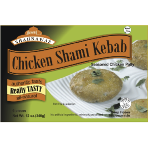 Shahnawaz Chicken Shami Kebab 6pc - 10 Oz (284 Gm)