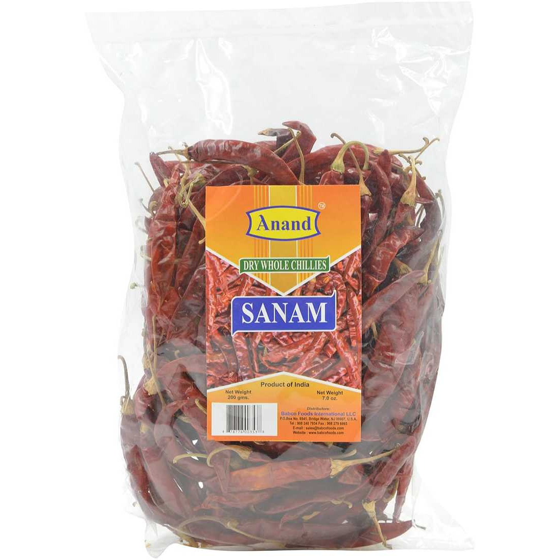 Anand Dry Whole Chillies Sanam - 400 Gm (14.08 Oz)