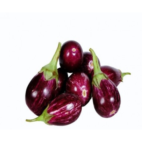 Eggplant Round Baby Indian - 0.50 Lb