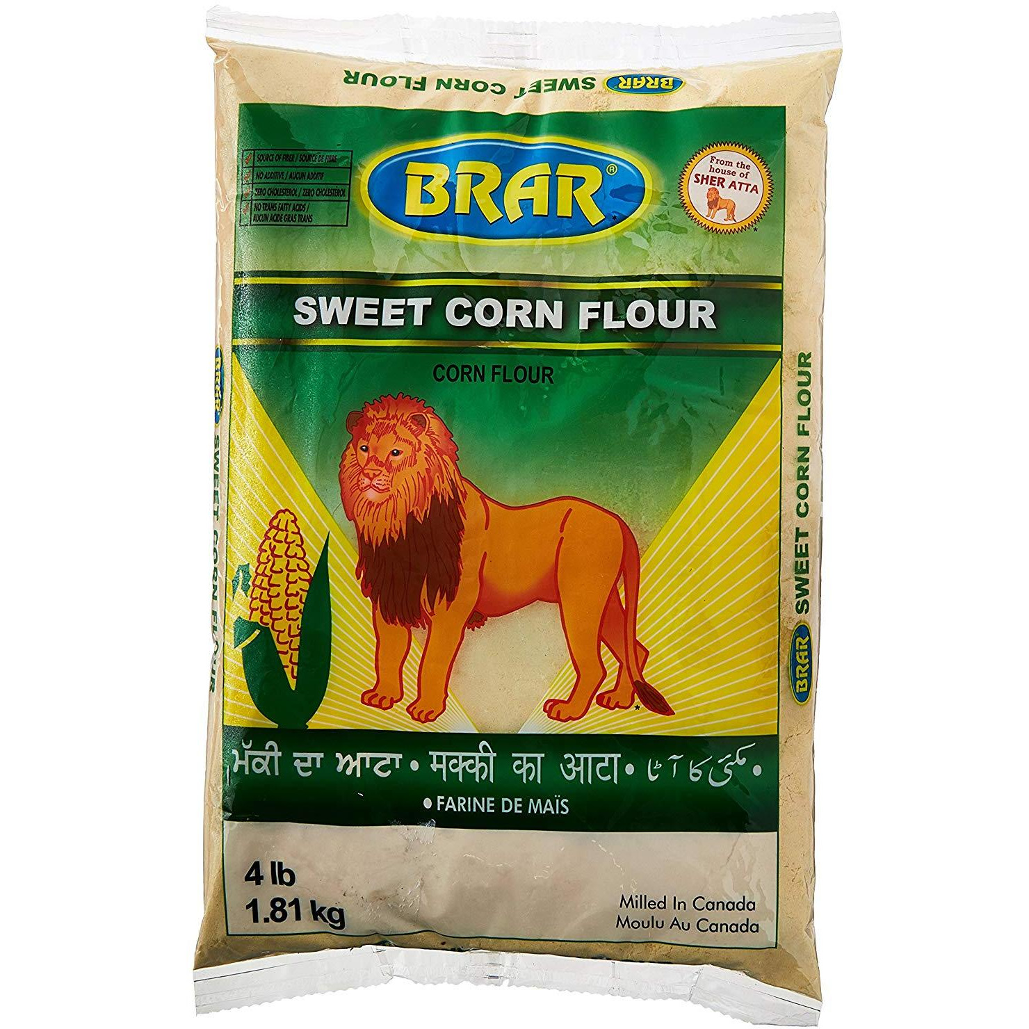 Brar Sweet Corn Flour - 2 Lb (907 Gm)