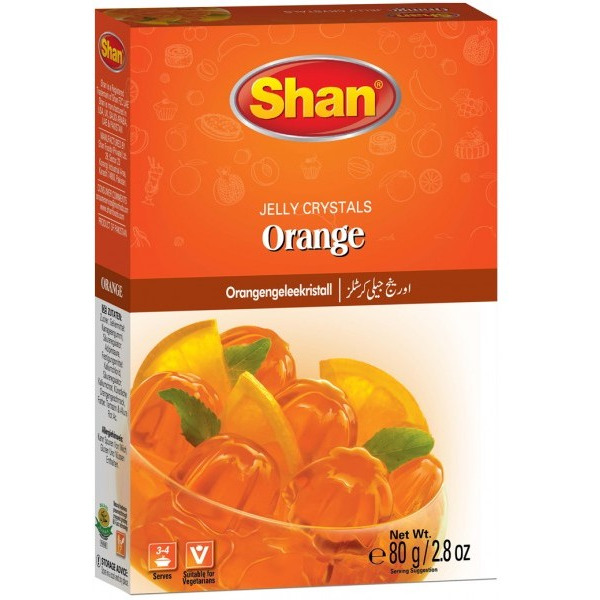 Shan Jelly Crystals Orange - 80 Gm (2.8 Oz)