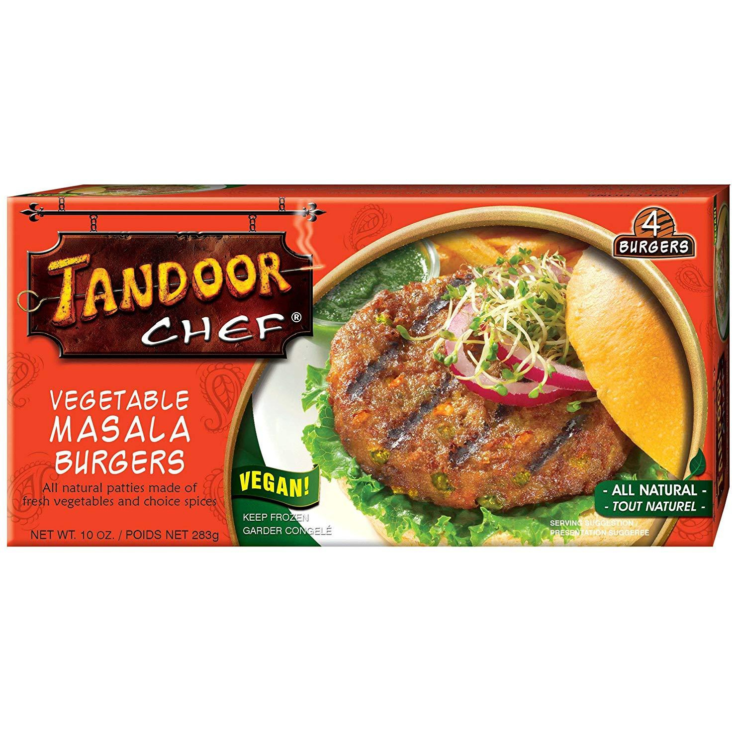 Tandoor Chef Veggie Masala Burger - 10 Oz