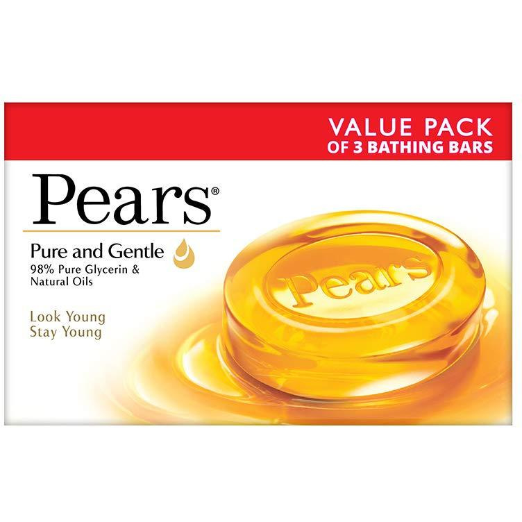 Pears Soap Pure & Gentle 3 Pack - 125 Gm (4.4 Oz)