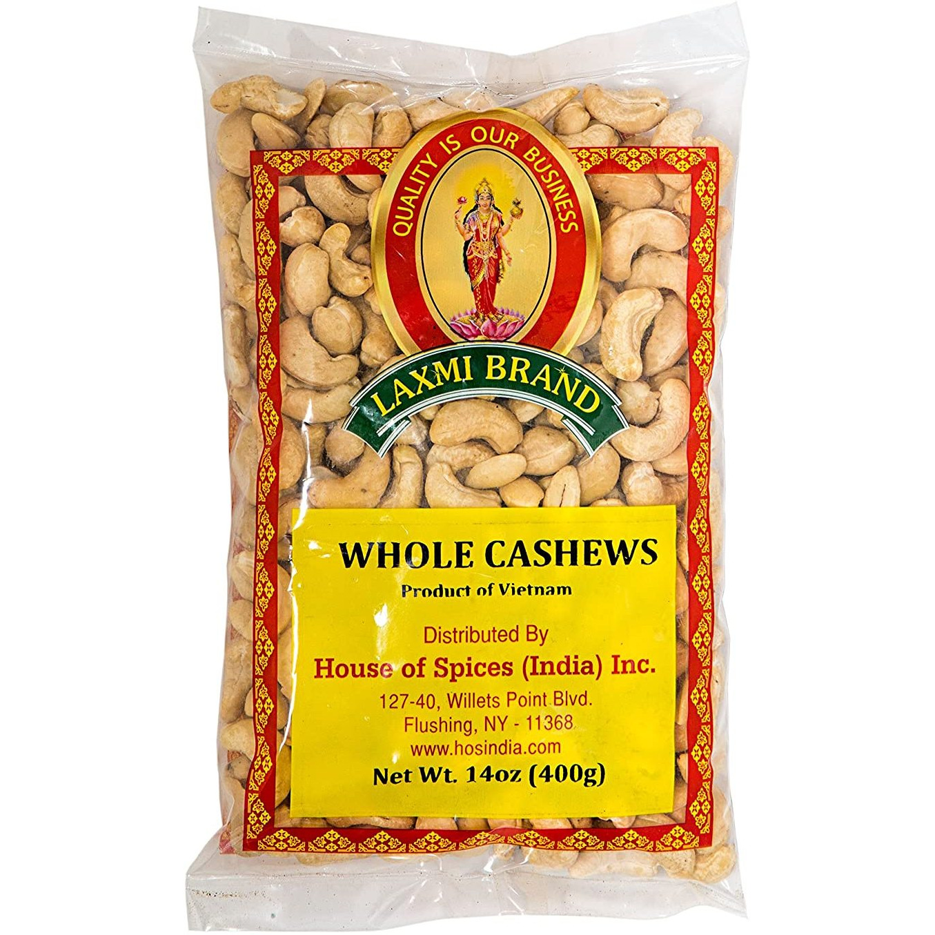 Laxmi Cashew Whole - 14 Oz (400 Gm)