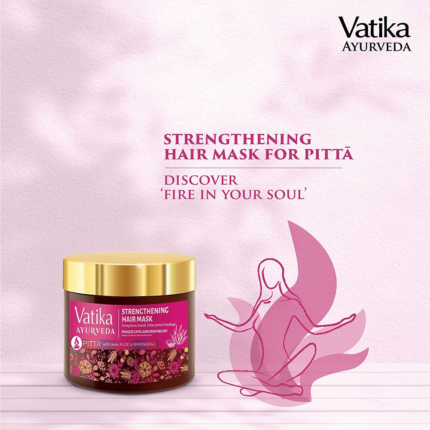 Vatika Ayurveda Strengthening Hair Mask For Pitta - 250 Gm (8.8 Oz)