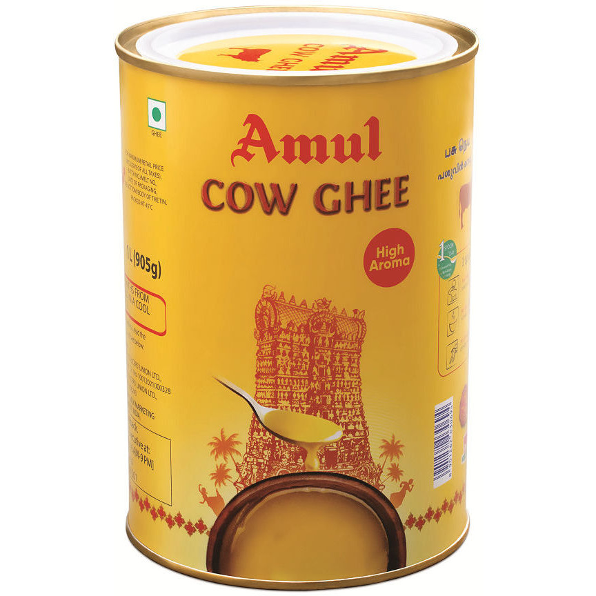 Amul Cow Ghee High Aroma Export Pack - 2 Lb (907 Gm)