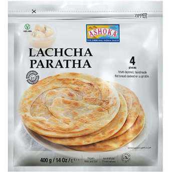 Ashoka Lachcha Paratha 4 Pc - 400 Gm (14 Oz)