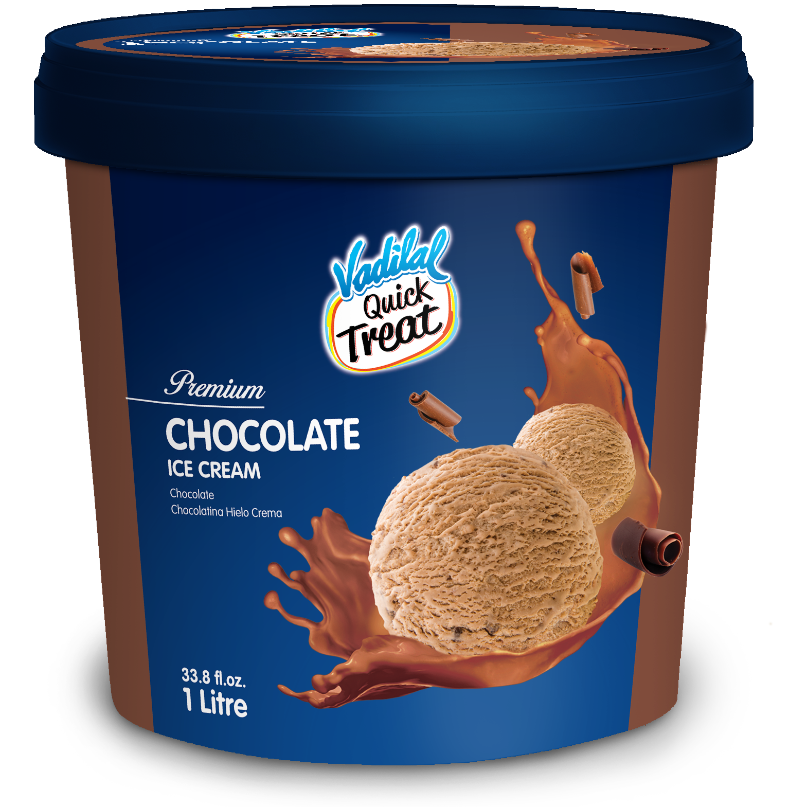 Vadilal Chocolate Ice Cream - 1 L (33.8 Fl Oz)