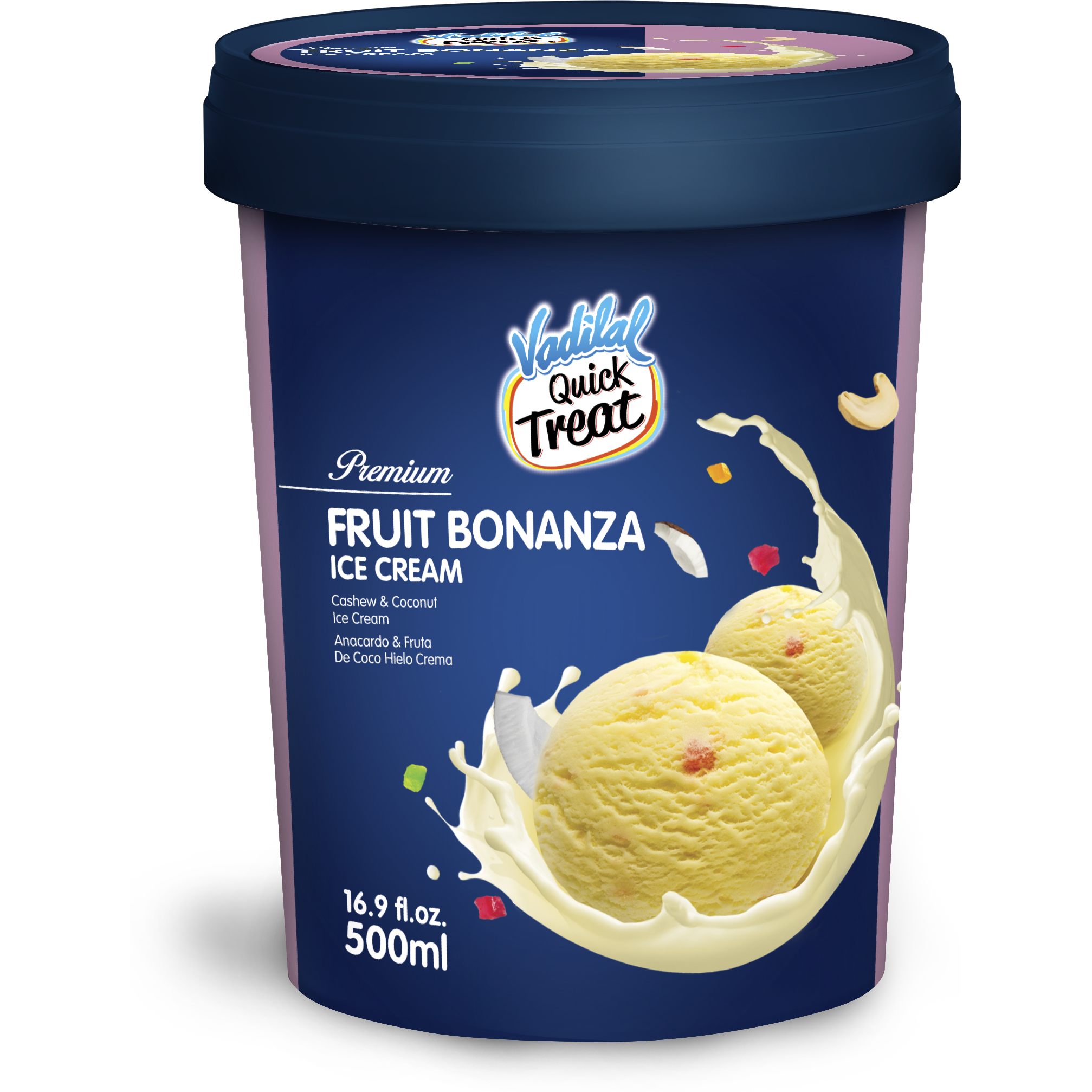Vadilal Fruit Bonanza Ice Cream - 500 Ml
