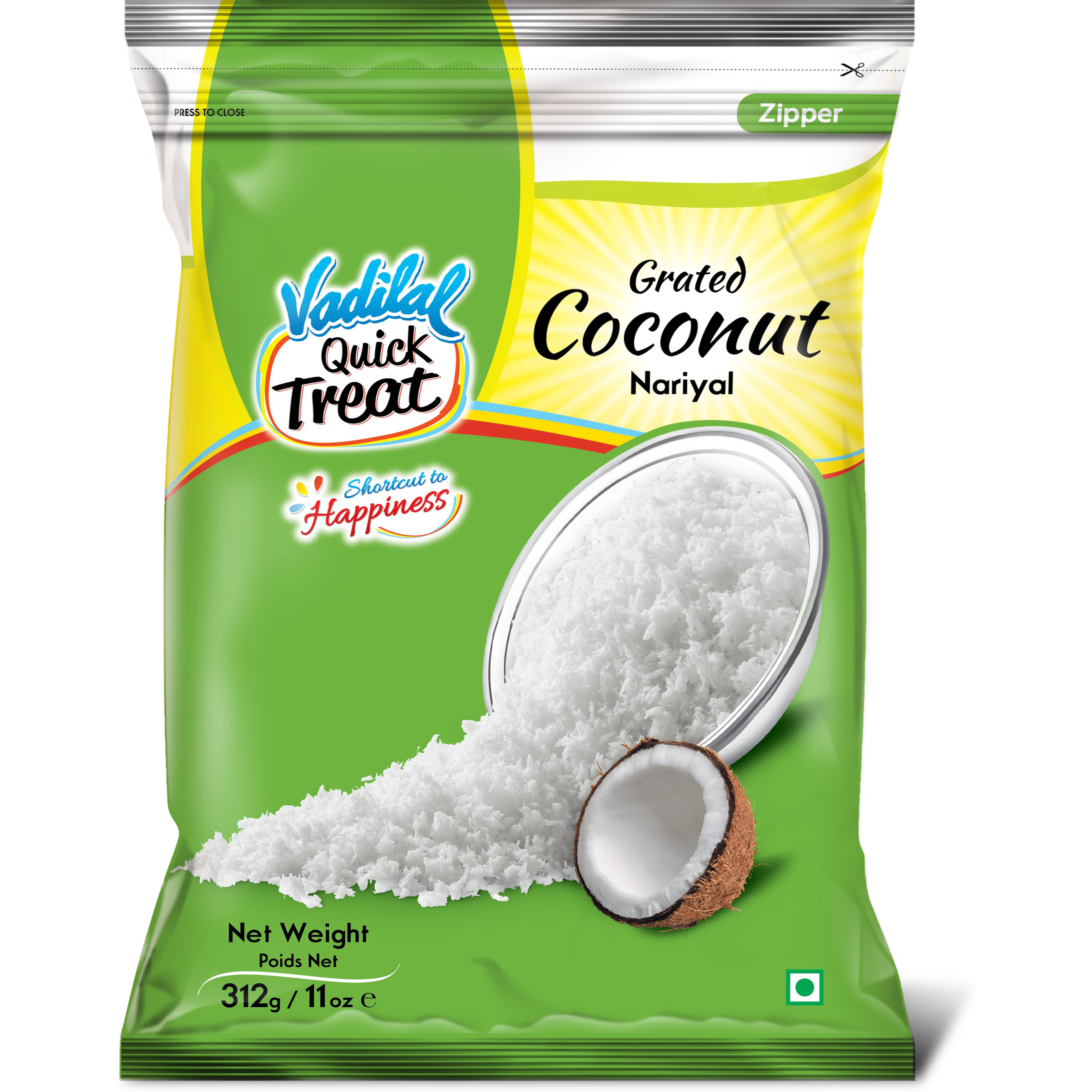 Vadilal Grated Coconut (Frozen) - 312 Gm (11 Oz)
